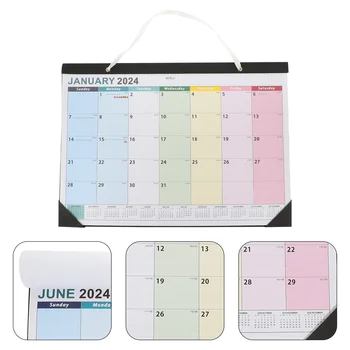 Стенен Календар в 2024 Година Определяне на Ежедневна Употреба на Месечна Здрава Стая 2024-2025 Домакинство