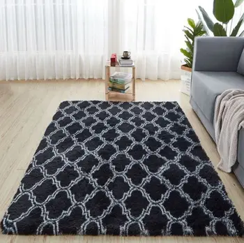 Стил скандинавски прост задържащ топлината модерен плюшено килим Домакински меко кадифе възглавница килим