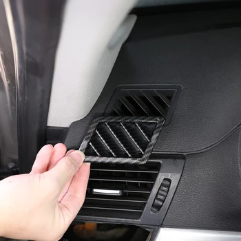 Страничната рамка за излизане на въздуха за климатика на арматурното табло на автомобила, декоративна тампон, ABS-карбоновое влакна за BMW X3 E83 2006-2010 Аксесоари