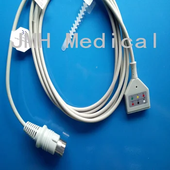 Съвместими с апарат за ЕКГ CB-71308P Nihon Kohden, включително 8-пинов автоматична кабел DIN 3, етикетирането IEC и AHA.