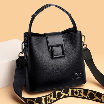 Тенденцията 2022, Луксозни чанти, портмонета, дамски висококачествена кожена чанта, нова дизайнерска модна чанта през рамо, чанта-месинджър, bag-чанта