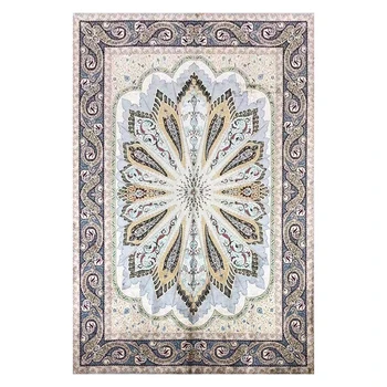 Турски килими ръчна изработка, източен копринен килим за хол, голям килим 6,56 'x9,84'