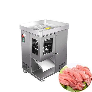Търговска машина за нарязване на месо 110/220v, вертикална машина за нарязване на месо в ресторанта