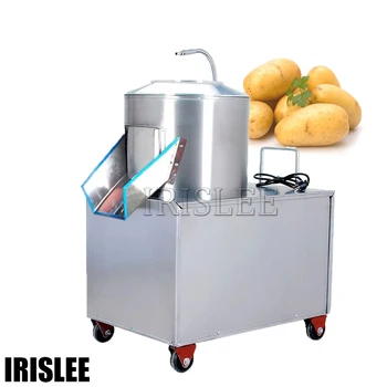 Търговски електрическа картофелечистка 1500 W, автоматична машина за почистване на сладки картофи