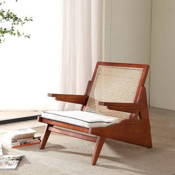 Удобен диван и столове за всекидневна Nordic Arm мързеливи индивидуални столове за сядане за четене на ръчно изработени Sillon Dormitorio градински мебели