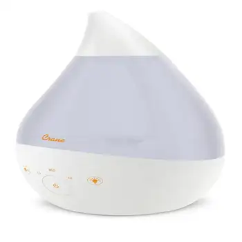 Ултразвуков овлажнител студена мъгла обем 1 галон със звуков уред и допълнителни ночником - White Mushroom humidifier Jellyf