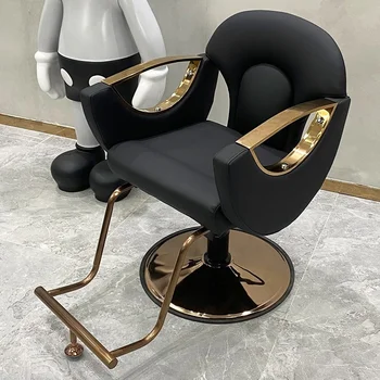 Фризьорски асансьор преобърнат стол салон Специален стол за подстригване на коса може да се поставя с главата надолу стол за подстригване Златното шаси Луксозен кабинковия инструмент