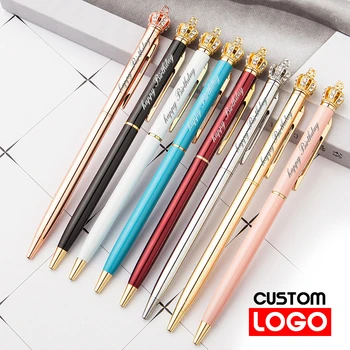 химикалка химикалка с малка корона, изработена по поръчка на рекламни подарък дръжка, канцеларски материали на едро, обичай лого, ученически пособия на едро, надписи