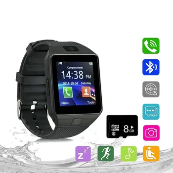 Цифров Часовник Гривна Bluetooth DZ09 Q18 Смарт Часовници СИМ-Карта за Фитнес Тракер Relogio Relojes с Камера IOS Android Телефон