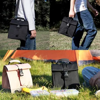 Чанта за обяд, топлоизолационна водоустойчив каишка, регулируема презрамка, преносима чанта за обяд за работа, офис, пикник на открито