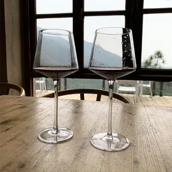 Чист ръчно изработени квадратен Бордо чаша за червено вино ins кристална купа творческа личност дома на чаша за вино