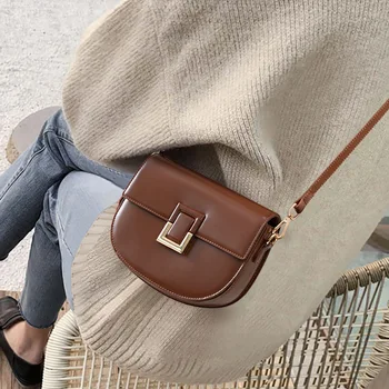 Чисто нов, оригинален дамски чанти през рамо с модел от спилка, чанта през рамо за момичета, портмонета, черен
